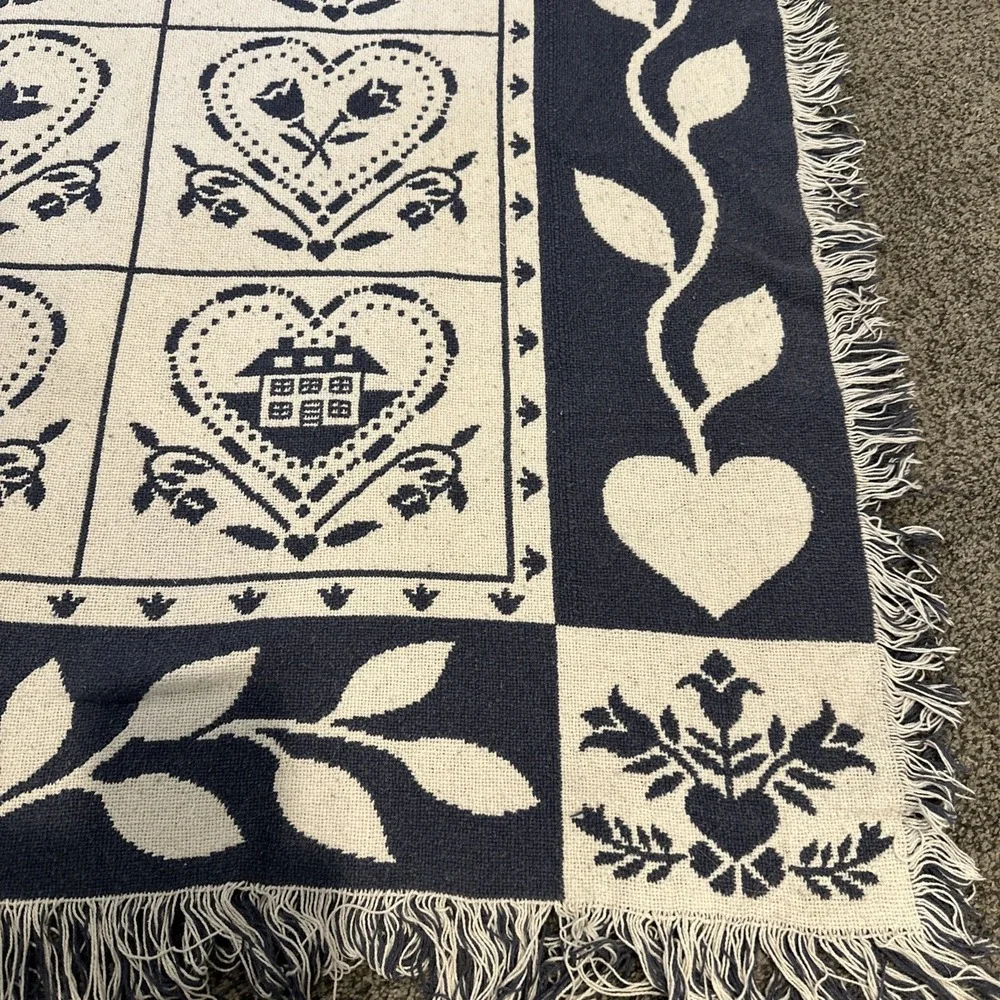 White Cross vintage blue